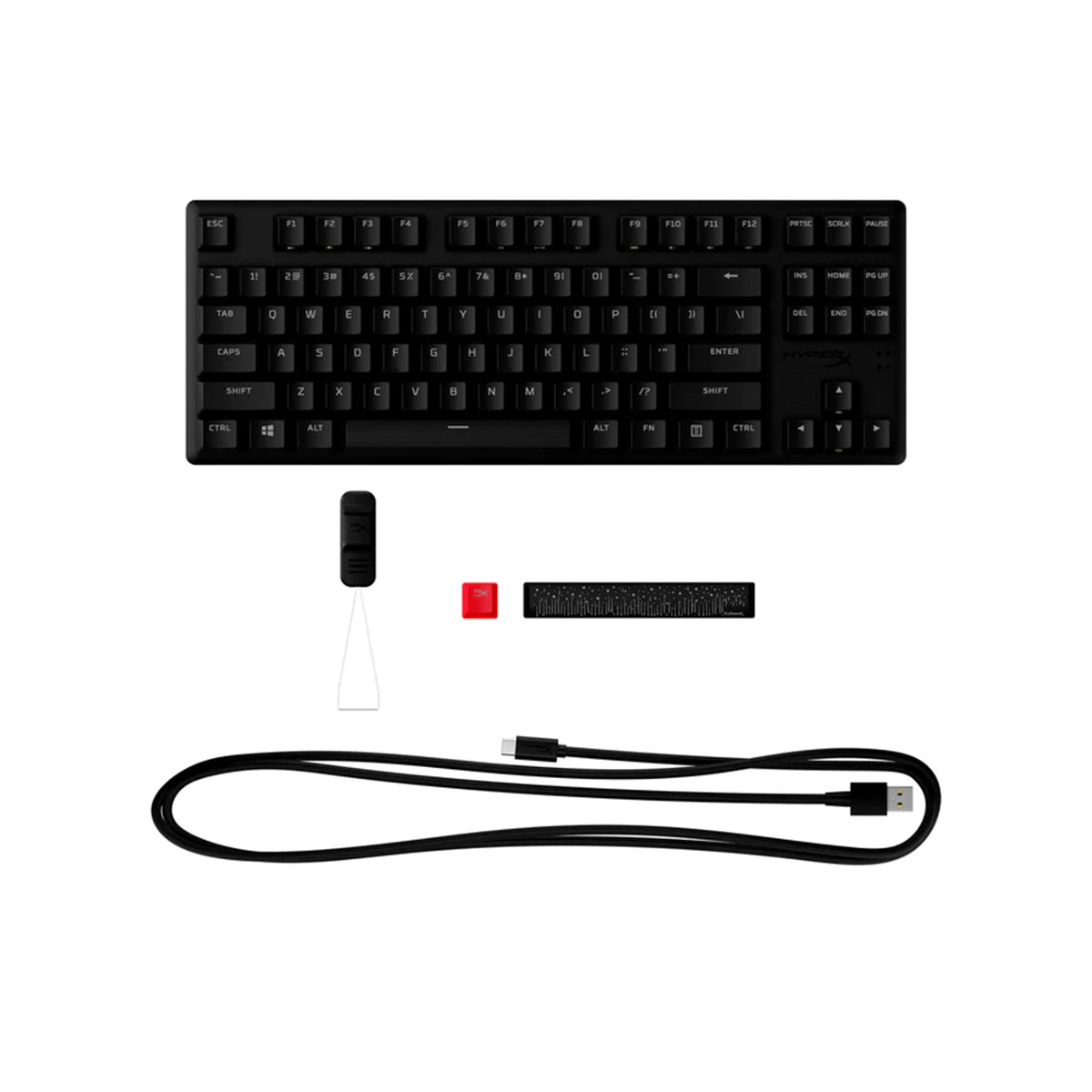 HYPERX Alloy Origins Core PBT Mechanical Gaming Keyboard (Red）