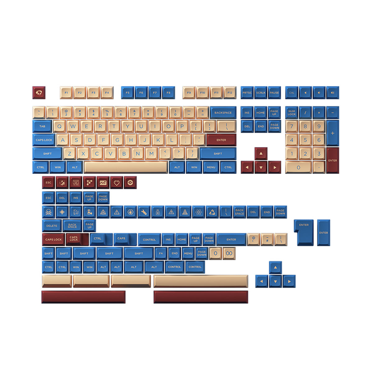 Akko Palace OSA PBT Doubleshot 187 pcs Keycaps