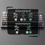 Akko Monsgeek M1W V3 HE-SP Black Gradiant 75% RGB Wireless Mechanical Keyboard - Magnetic Yellow Switch