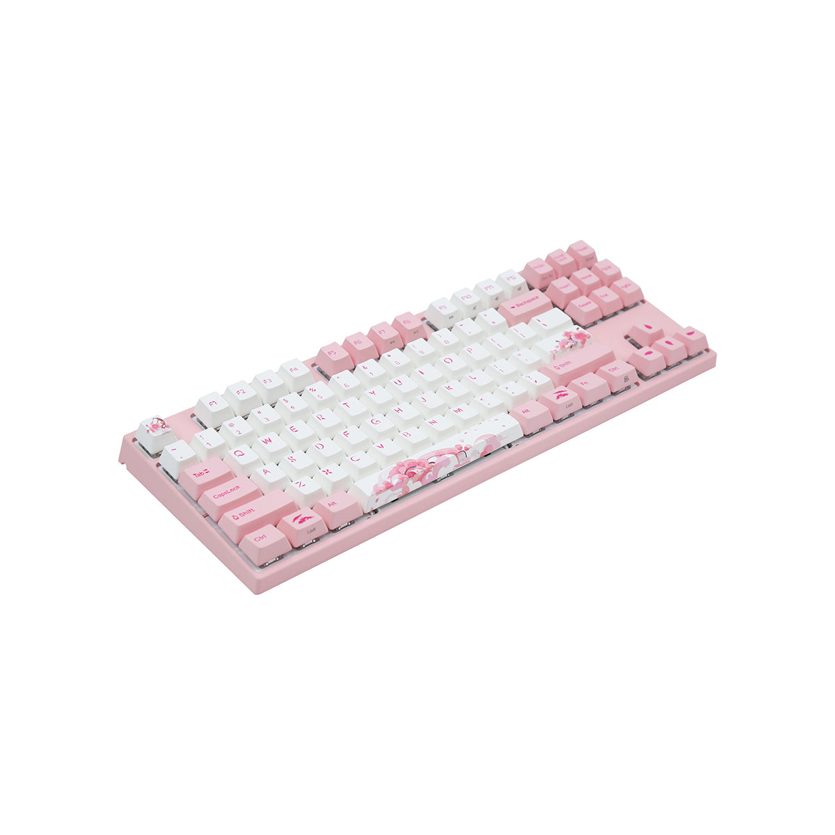 Varmilo VEM87 Sakura R2 TKL Mechanical Keyboard - EC Sakura V2 Linear Switch