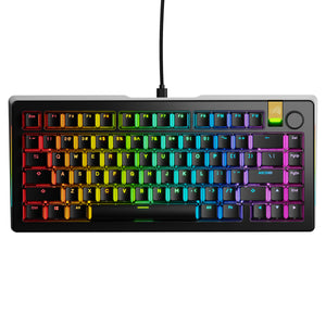 Glorious GMMK 3 Pro HE 75% Wired Mechanical Keyboard Fox HE Linear Switch - Black