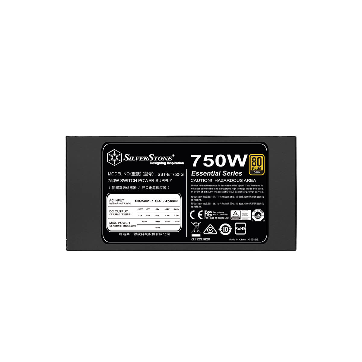 Silverstone ET750-G 750W 80Plus Gold Power Supply