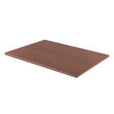 Lumi 1500X750MM Rectangular Wood Table Top Dark Walnut