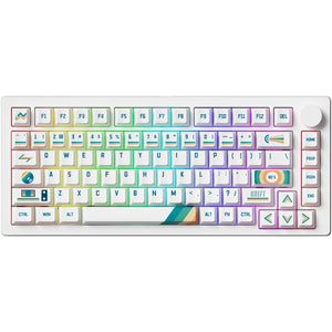 Akko Monsgeek M1 V5 VIA 75% Wireless Aluminium Mechanical Keyboard 1980s - Rosewood Switch