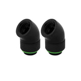 Corsair Hydro X Series XF 45° Angled Rotary Adapter Twin Pack - Black