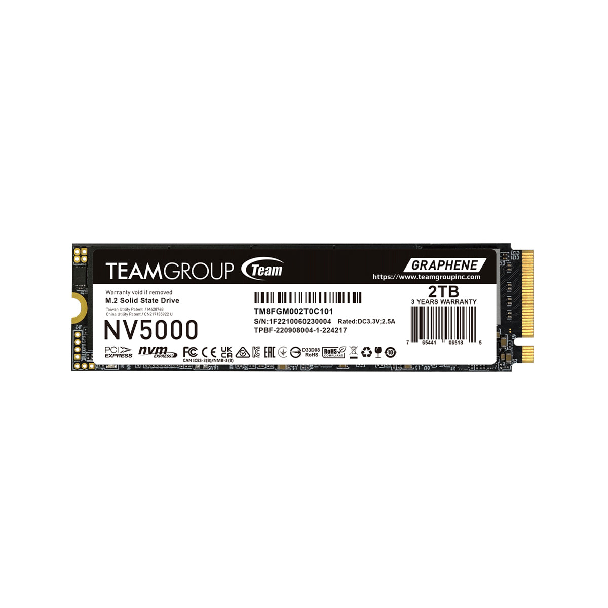 TeamGroup NV5000 2TB M.2 Gen4 NVMe SSD