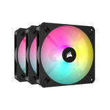 Corsair AR120, 120mm iCUE RGB Fan, ARGB-compatible, Triple Pack