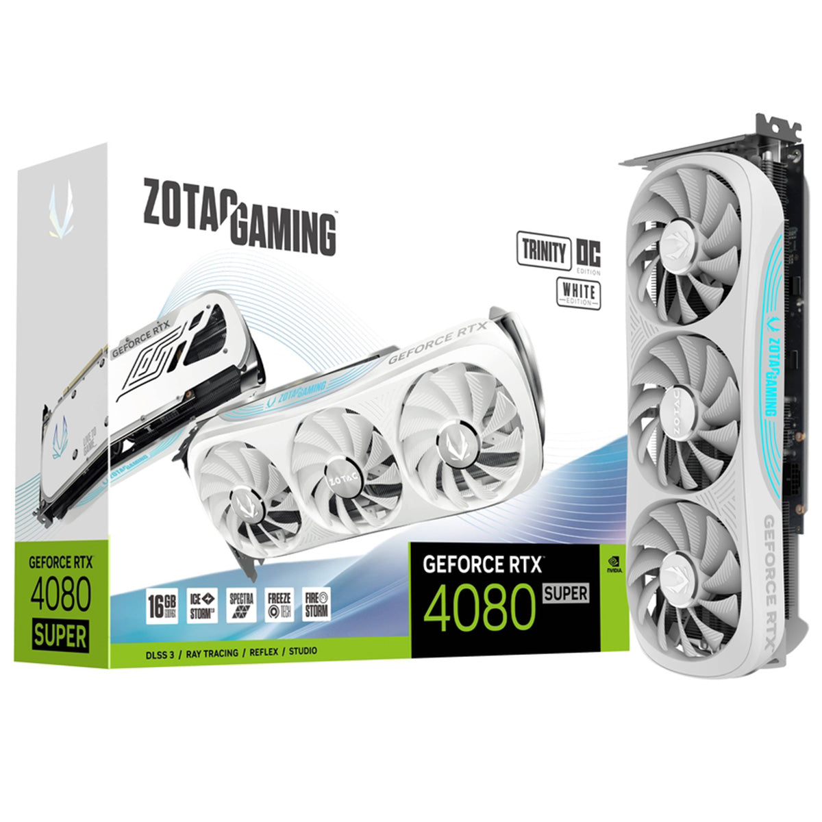 Zotac GeForce RTX 4080 SUPER TRINITY OC WHITE EDITION 16GB Graphics Card