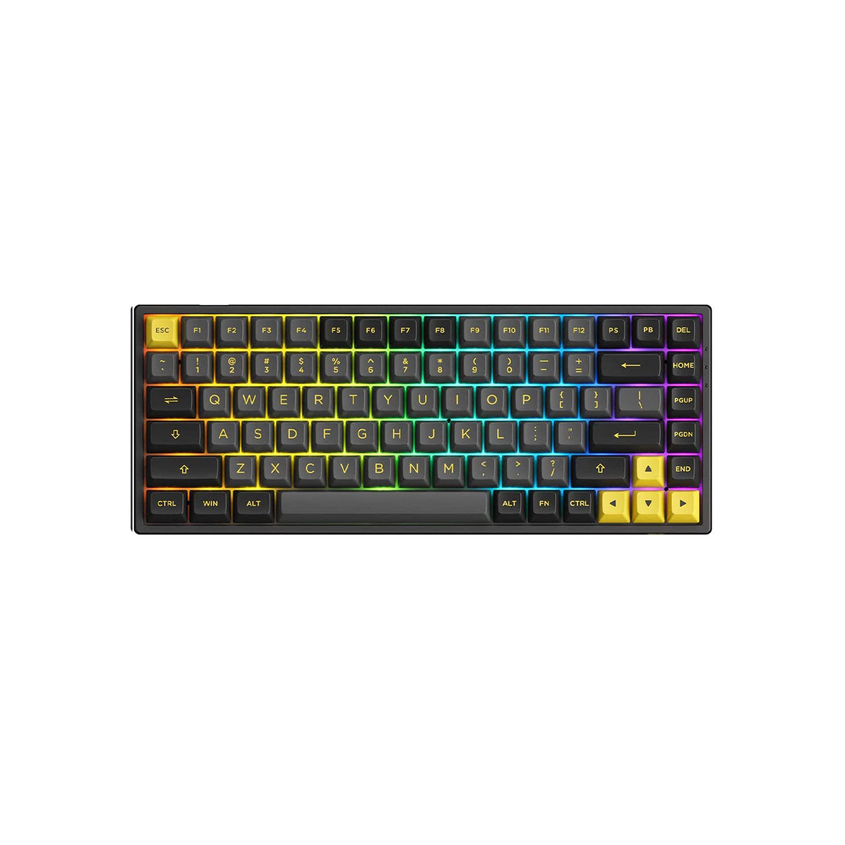 Akko 3084B Plus Black & Gold Hot-swappable Wireless RGB Keyboard CS Pink Switch