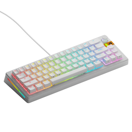 Glorious GMMK 3 HE 65% Wired Mechanical Keyboard Fox HE Linear Switch - White