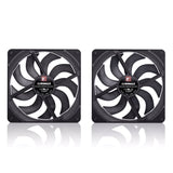 Noctua NF-A14x25 G2 PWM Sx2-PP Chromax Black 140mm 1500rpm Cooling Fan - Twin Pack