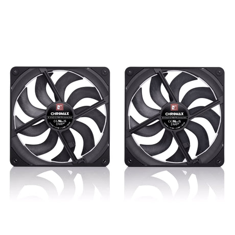 Noctua NF-A14x25 G2 PWM Sx2-PP Chromax Black 140mm 1500rpm Cooling Fan - Twin Pack