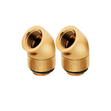 Corsair Hydro X Series XF 45° Angled Rotary Adapter Twin Pack - Gold