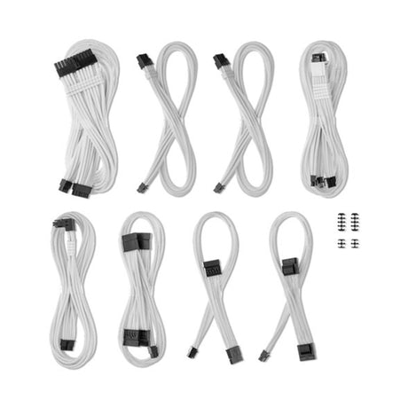 CableMod C-Series Pro ModMesh Sleeved 12VHPWR StealthSense Cable Kit Type 5 RMX Shift - White