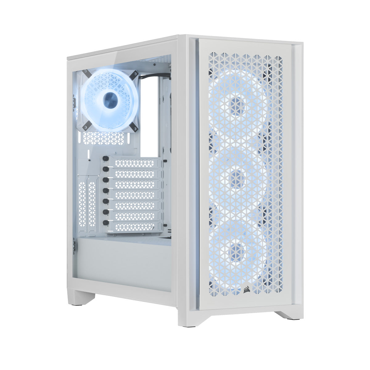 Corsair iCUE 4000D RGB AIRFLOW Tower Case - QL True White Edition