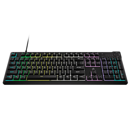 Corsair K55 Core Full Sized Wired RGB Gaming Keyboard - Black