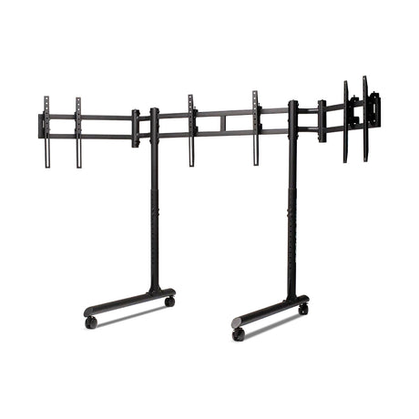 Next Level Racing NLR-R010 Round Tube Free Standing Triple Monitor Stand
