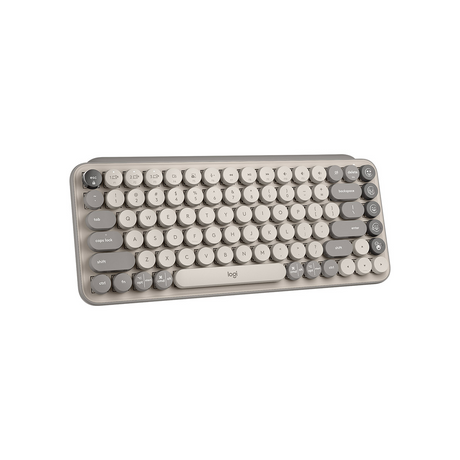 Logitech POP Keys Wireless Mechanical Keyboard With Emoji - Sand