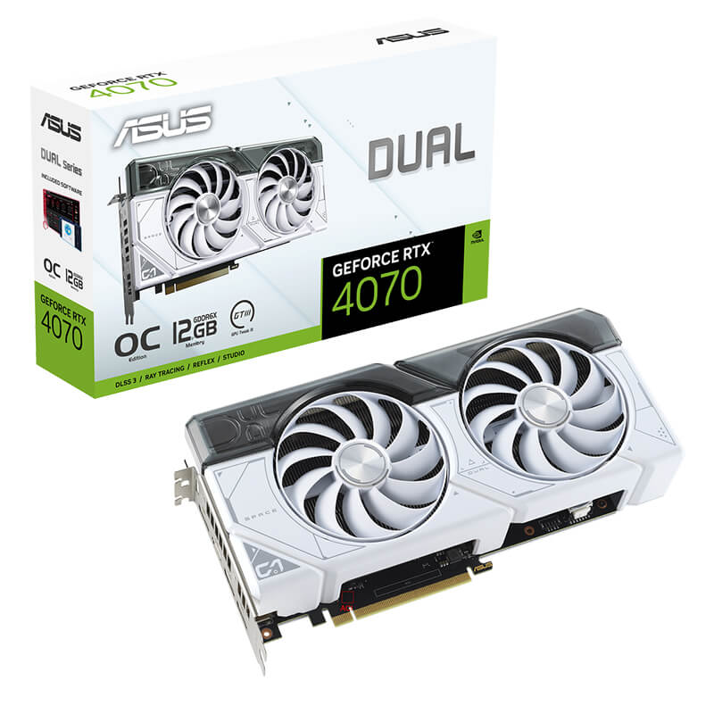 ASUS GeForce RTX 4070 DUAL OC White 12GB Graphics Card