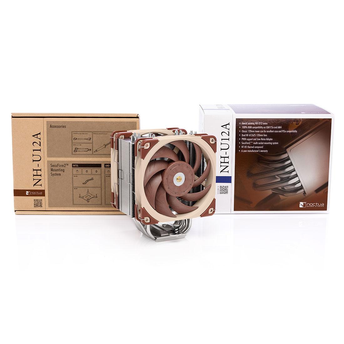 Noctua NH-U12A CPU Cooler with 2x NF-A12X25 PWM Fans