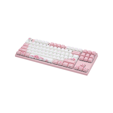 Varmilo VEM87 Sakura R2 TKL Mechanical Keyboard - EC Sakura V2 Linear Switch