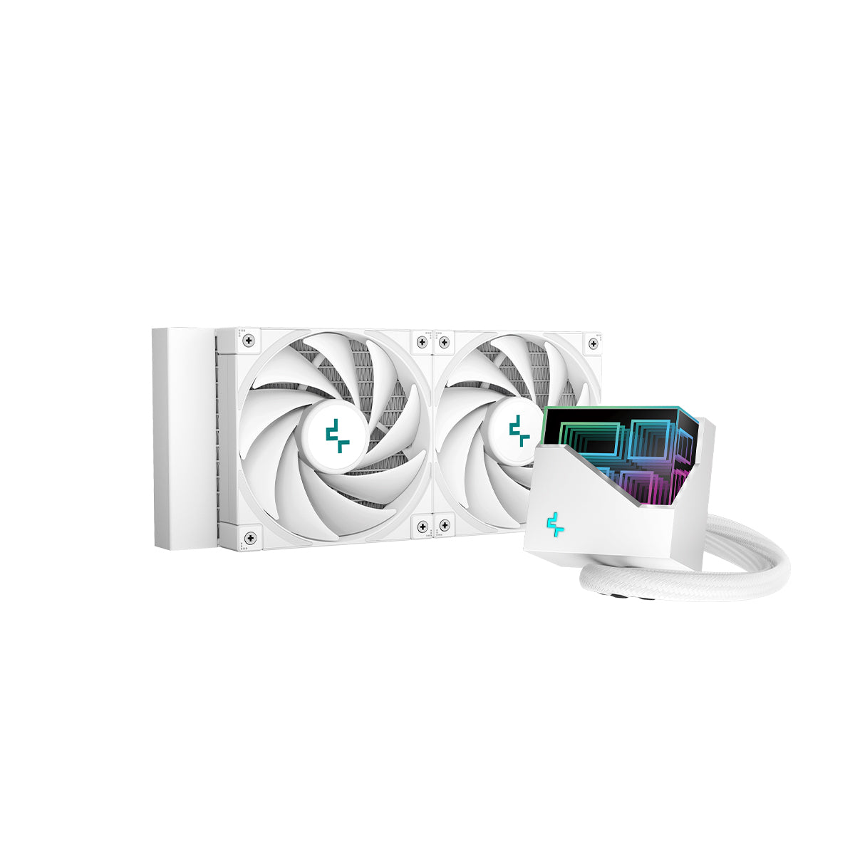 Deepcool LT520 Infinity Mirror 240mm AIO Water Cooling Kit White