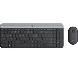 Logitech MK470 Slim Wireless Keyboard and Mouse - Black