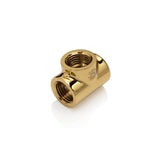 Bitspower T-Block With Triple Fitting - True Brass