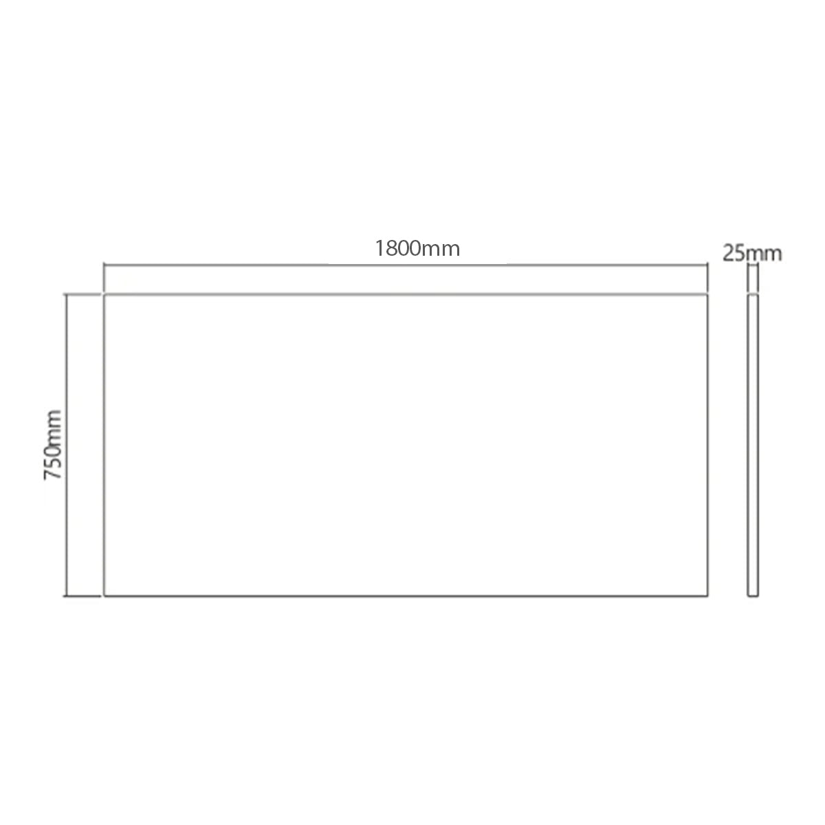 Lumi Commercial Grade Single-Motor Sit-Stand 1800x750mm Desk - Dark Walnut