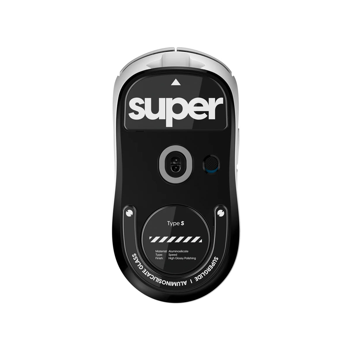 Pulsar Superglide Glass Mouse Skates for Logitech G Pro X Superlight 2 Type-S - Black