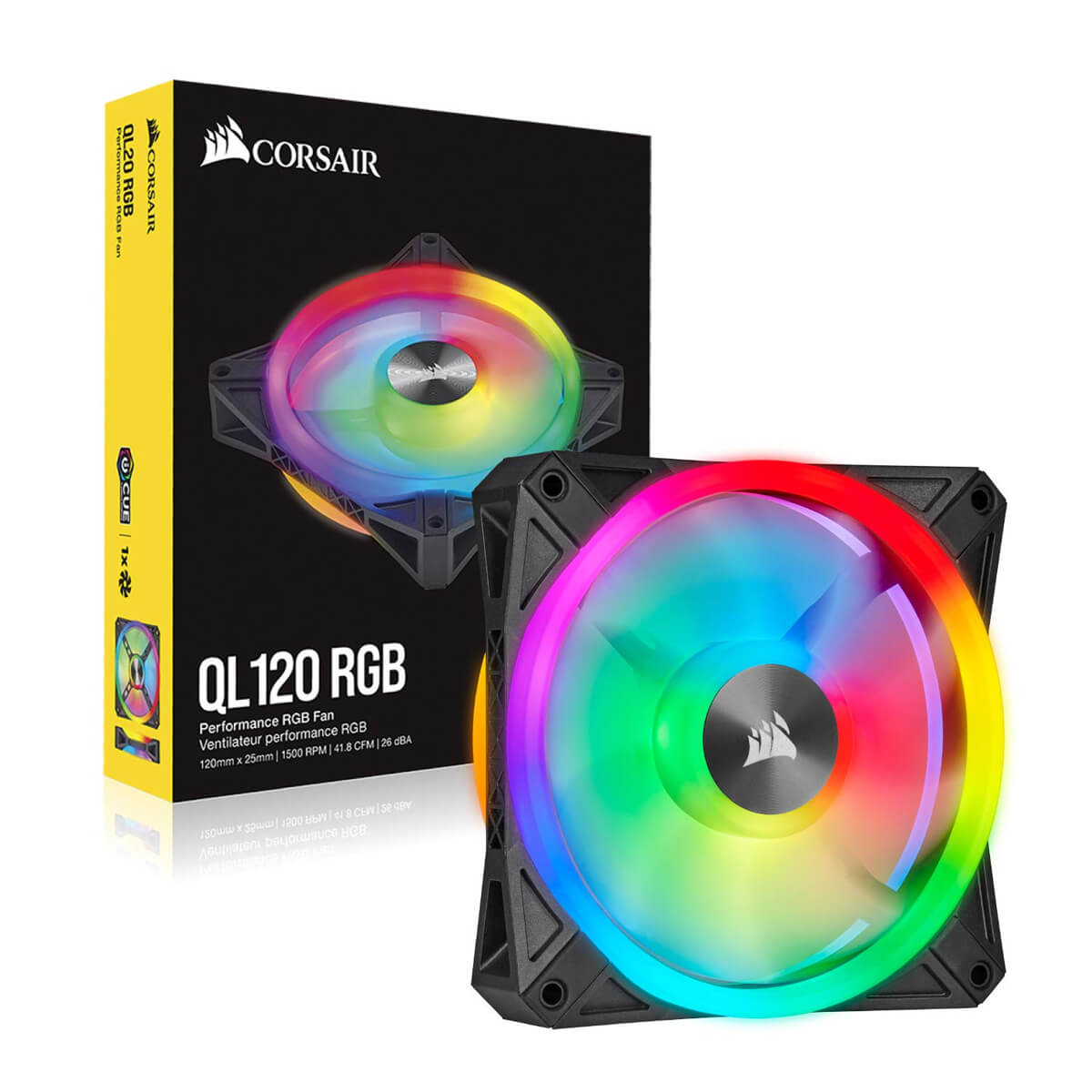 Corsair iCUE QL120 RGB 120MM RGB LED Fan - Single Pack