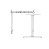 Brateck Lumi L-Shape Electric Sit-Stand Desk Frame With Triple Motors White Colour