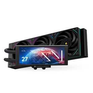 Thermalright Trofeo Vision 360 360mm LCD AIO Liquid CPU Cooler - Black