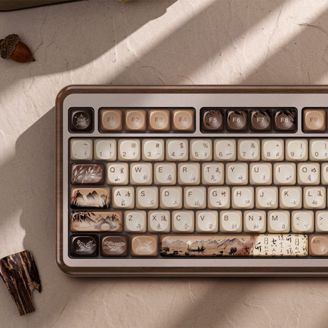 Akko MU02 Mountain Seclusion 75% RGB Wireless Mechanical Keyboard - Rosewood Switch