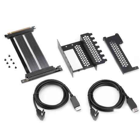 CableMod Vertical PCI-e Bracket 4.0 - Black (2 x DisplayPort)