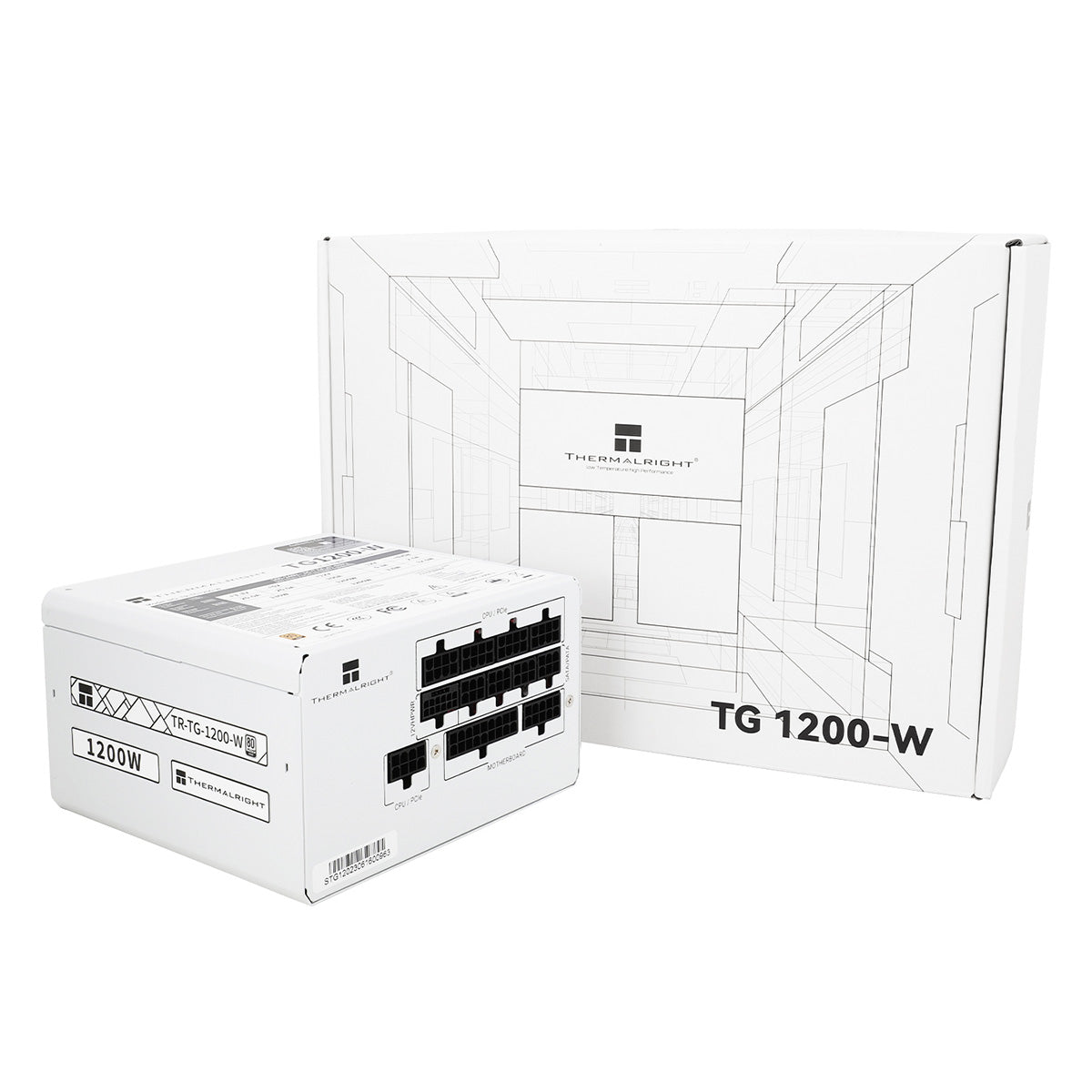 Thermalright TR-TG 1200-W 1200W 80 Plus Gold Fully Modular Power Supply - White