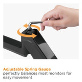 Brateck LDT48-C012 17-32'' Single Gas Spring Monitor Arm - Black