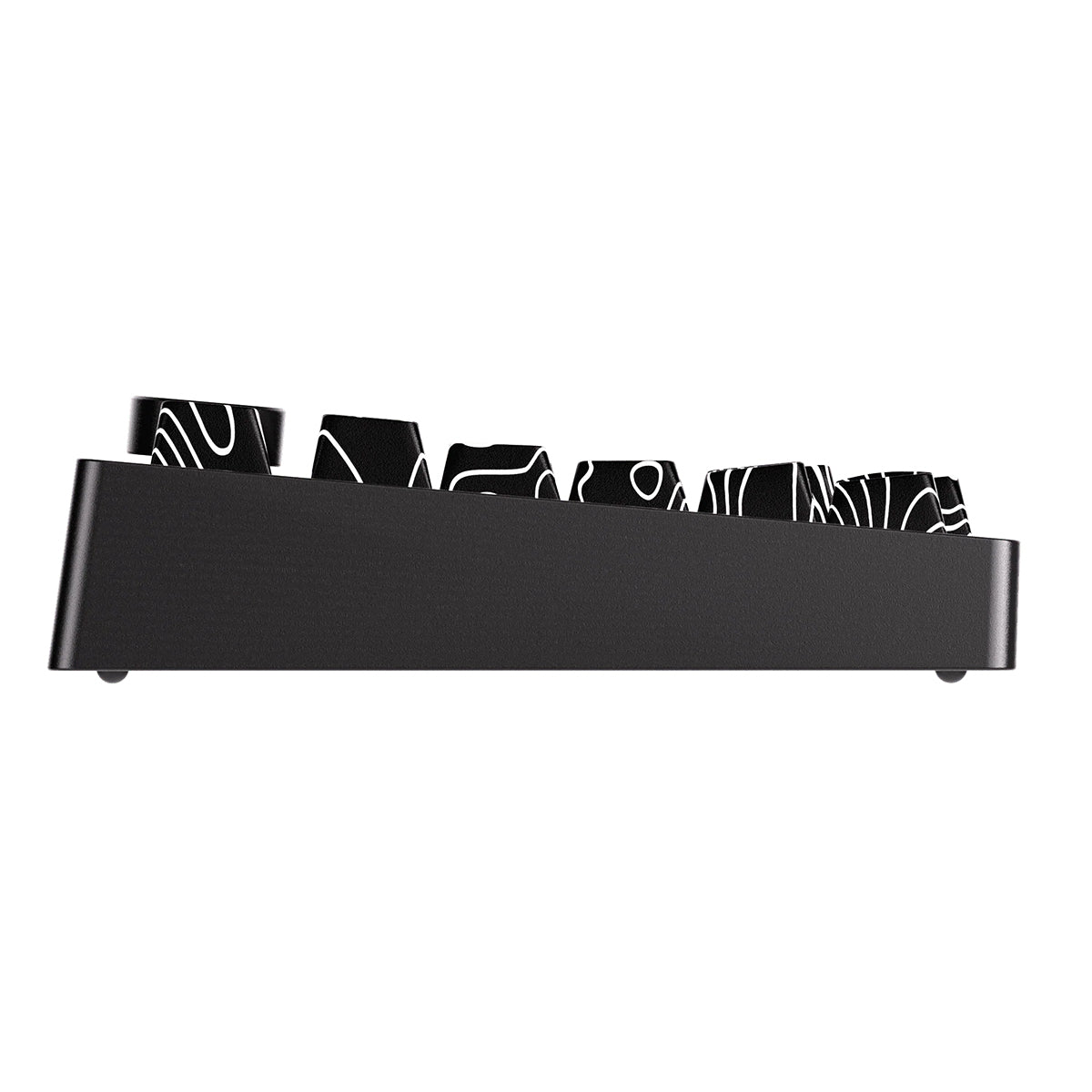 Akko Monsgeek M1 V5 VIA 75% Wireless Aluminium Mechanical Keyboard Piano Pro V3 Switch - Contour Lines Black