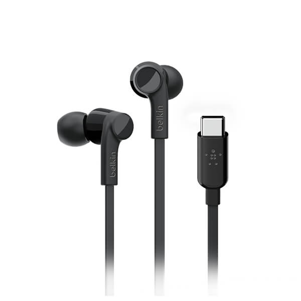 Belkin Rockstar Headphones with USB-C Connector - Black