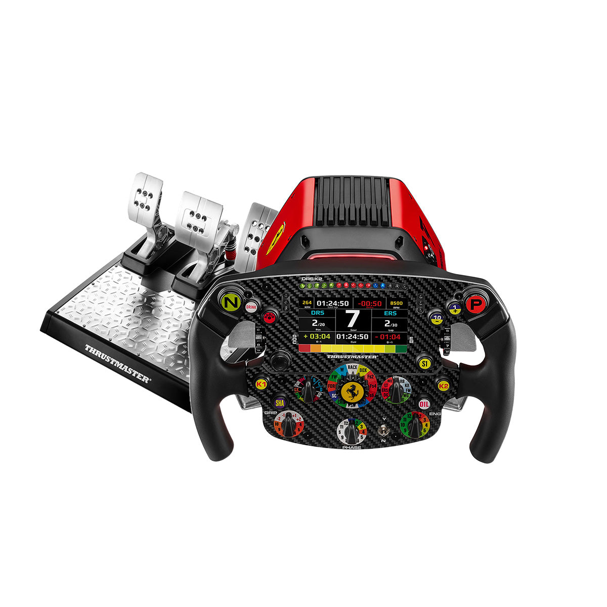 Thrustmaster T818 Simulator Ferrari + T-LCM Load Cell Pedals Bundle