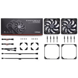 Noctua NF-A14x25 G2 PWM Sx2-PP Chromax Black 140mm 1500rpm Cooling Fan - Twin Pack