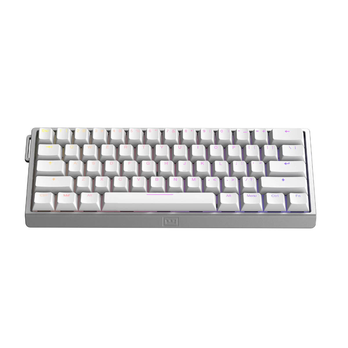 Wooting 60HE V2 60% Wired Aluminium Hall-Effect Gaming Keyboard Silver