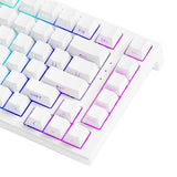 Akko Tac75 HE White 75% RGB Wired Hall-Effect Keyboard - Glare Magnetic Switches