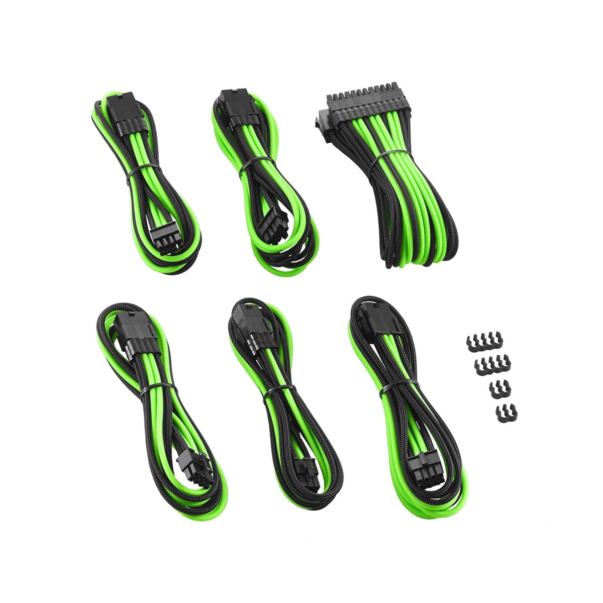 CableMod PRO ModMesh Cable Extension Kit - Black/Light Green