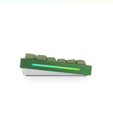 Glorious GMMK Pro 75% Custom Mechanical Keyboard Linear Switch - Verdant Silver