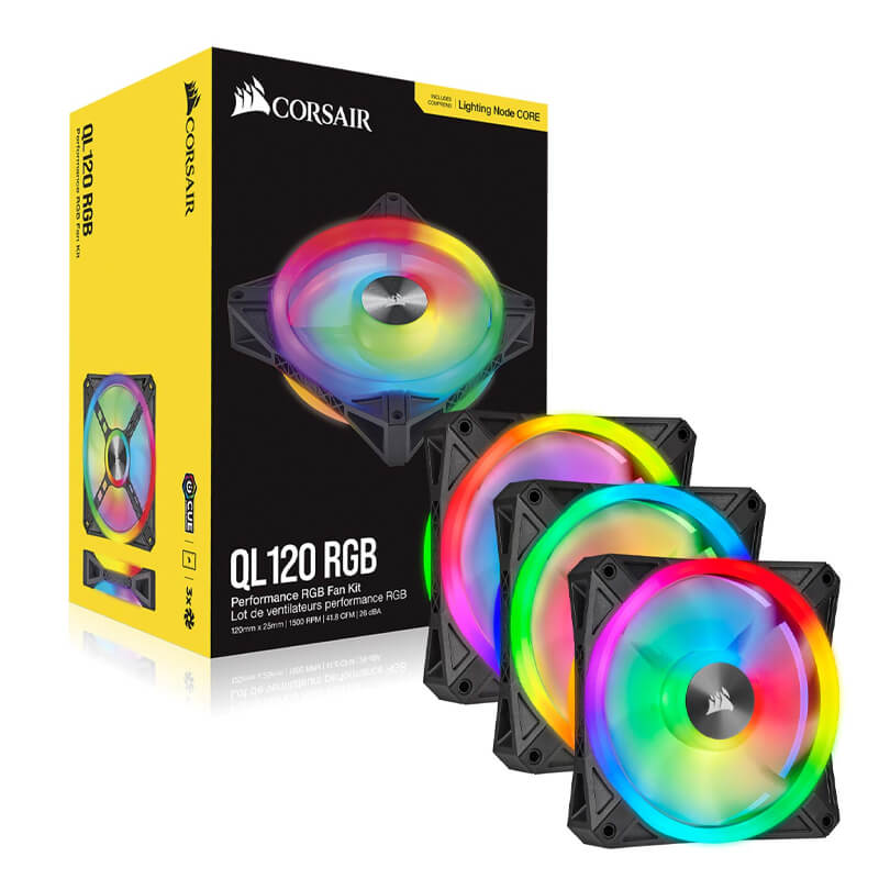 Corsair iCUE QL120 RGB 120MM RGB LED Fan - Triple Pack