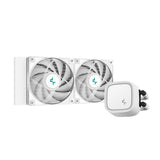 Deepcool LE520 240mm ARGB AIO Liquid Cooler - White + PK750D 750W 80Plus Bronze PSU