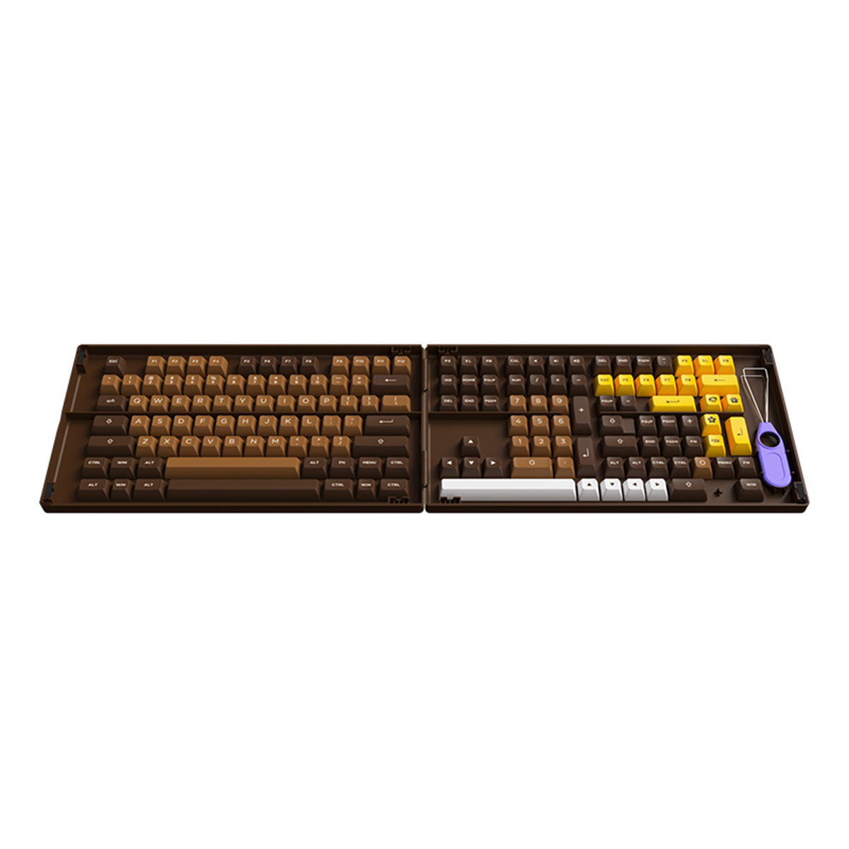 Akko Chocolate ASA Fullset PBT Doubleshot 178 pcs Keycaps