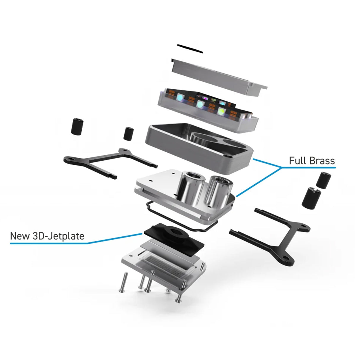 Alphacool Core 1 ARGB CPU Waterblock - Aurora Carbon