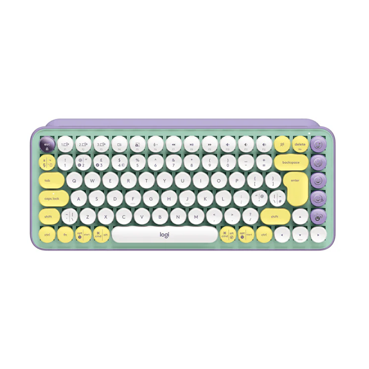 Logitech POP Keys Wireless Mechanical Keyboard With Emoji - Mint